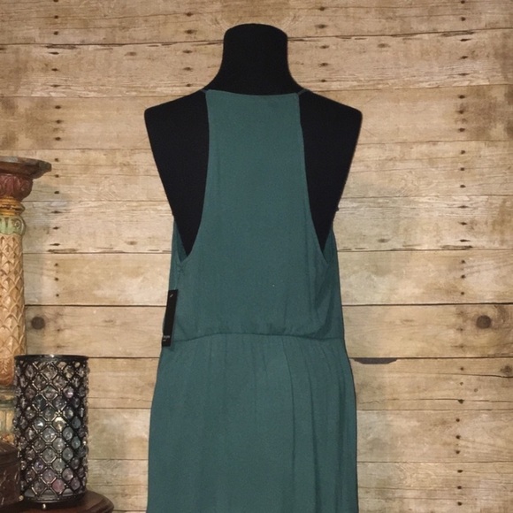 Free Press dress NWT green ruffled Nordstrom Medium - Picture 3 of 7